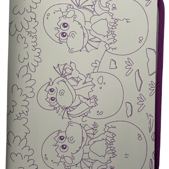 Dragon Kingdom Colouring Set with Lap Desk – Kids 32-Page Book, 100+ Stickers - Picture 5 of 7